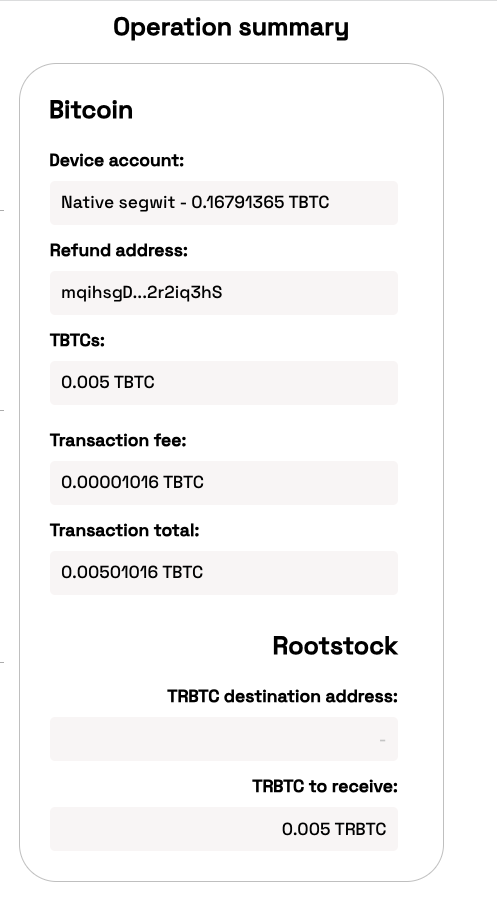 Transaction Summary