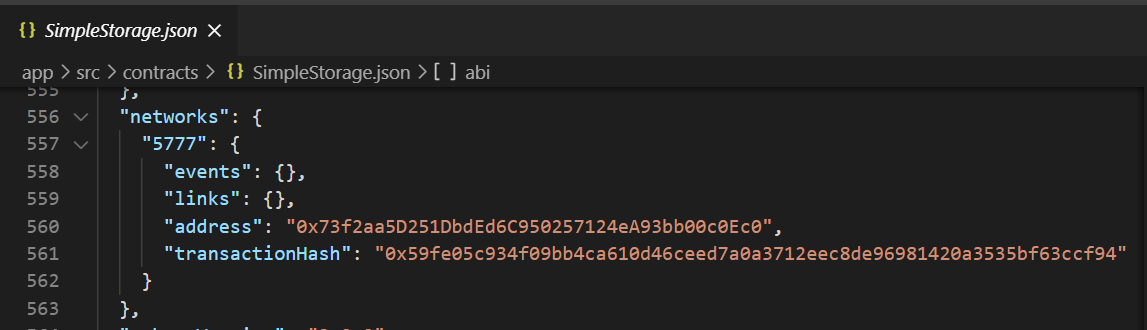 simpleStorage.json networks