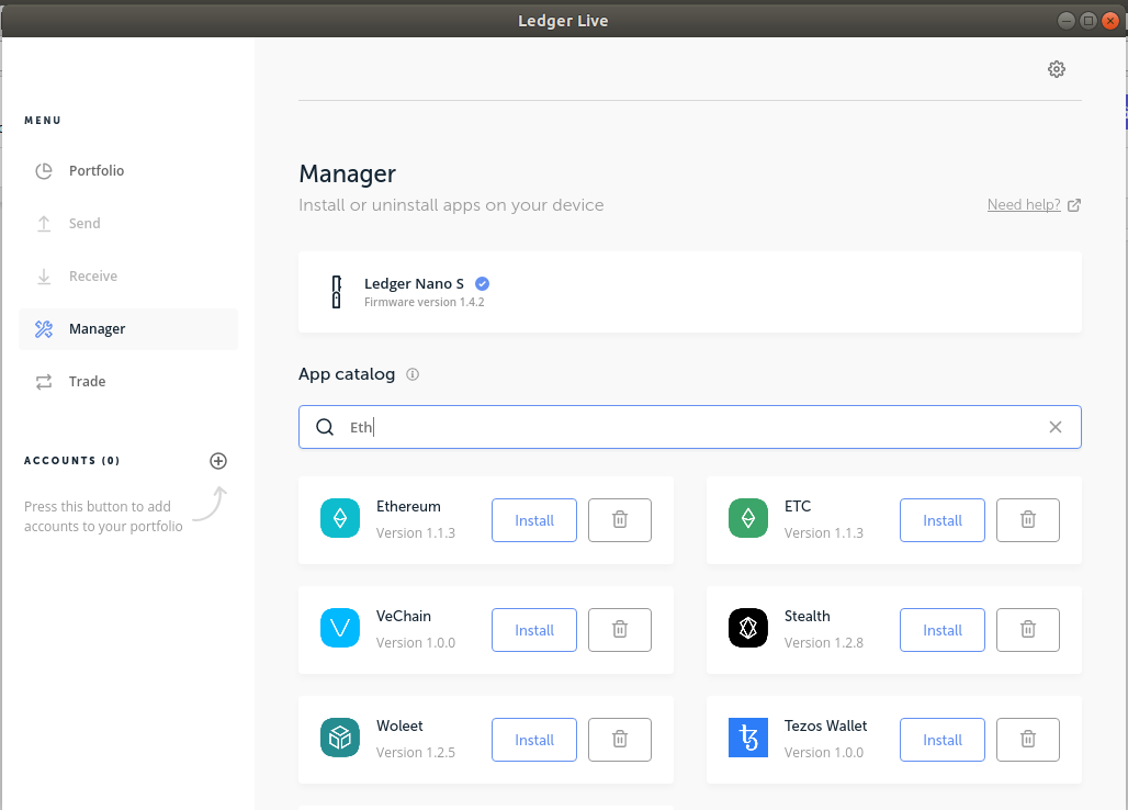 Ledger RSK App